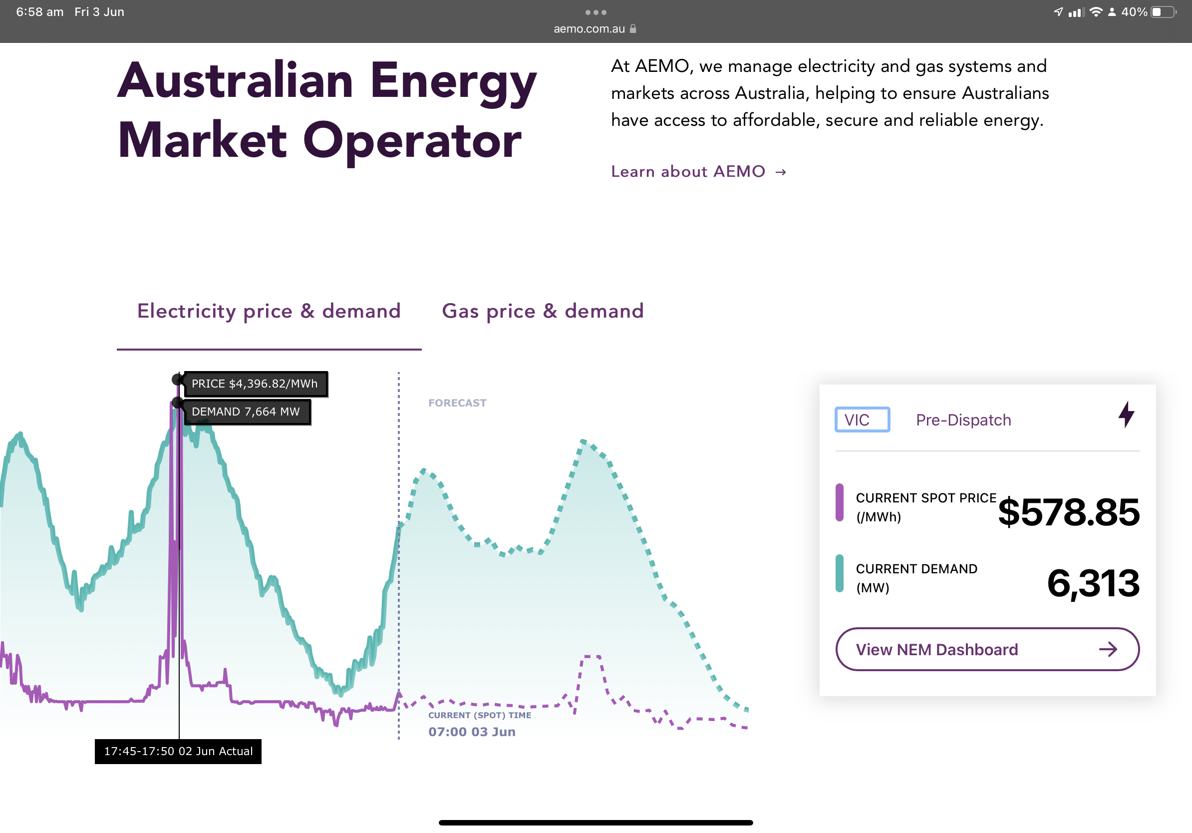 Energy and Risk